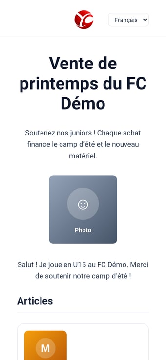 Ma page de vente